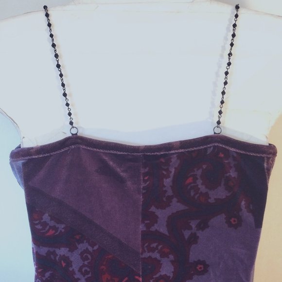 Vintage Rare Beaded Chain Spaghetti Straps Sexy Dress - Picture 11 of 12